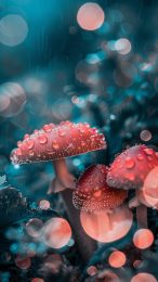 Bright and Bold Trippy Mushroom Image for Your Screen