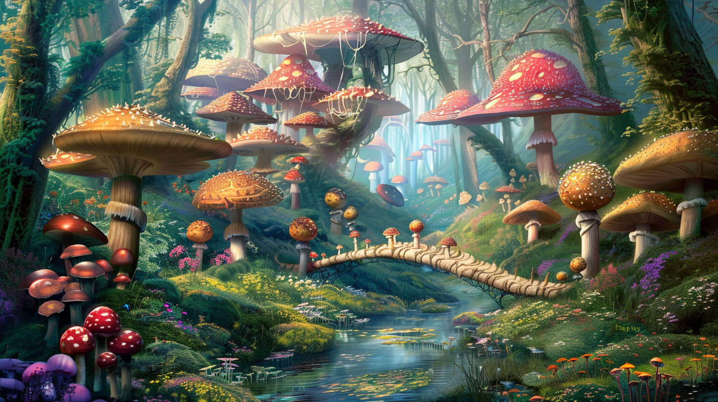 Download Free Wallpapers of Trippy Mushrooms for Desktop