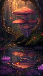 Dynamic trippy psychedelic mushroom wallpaper for Android and iPhone