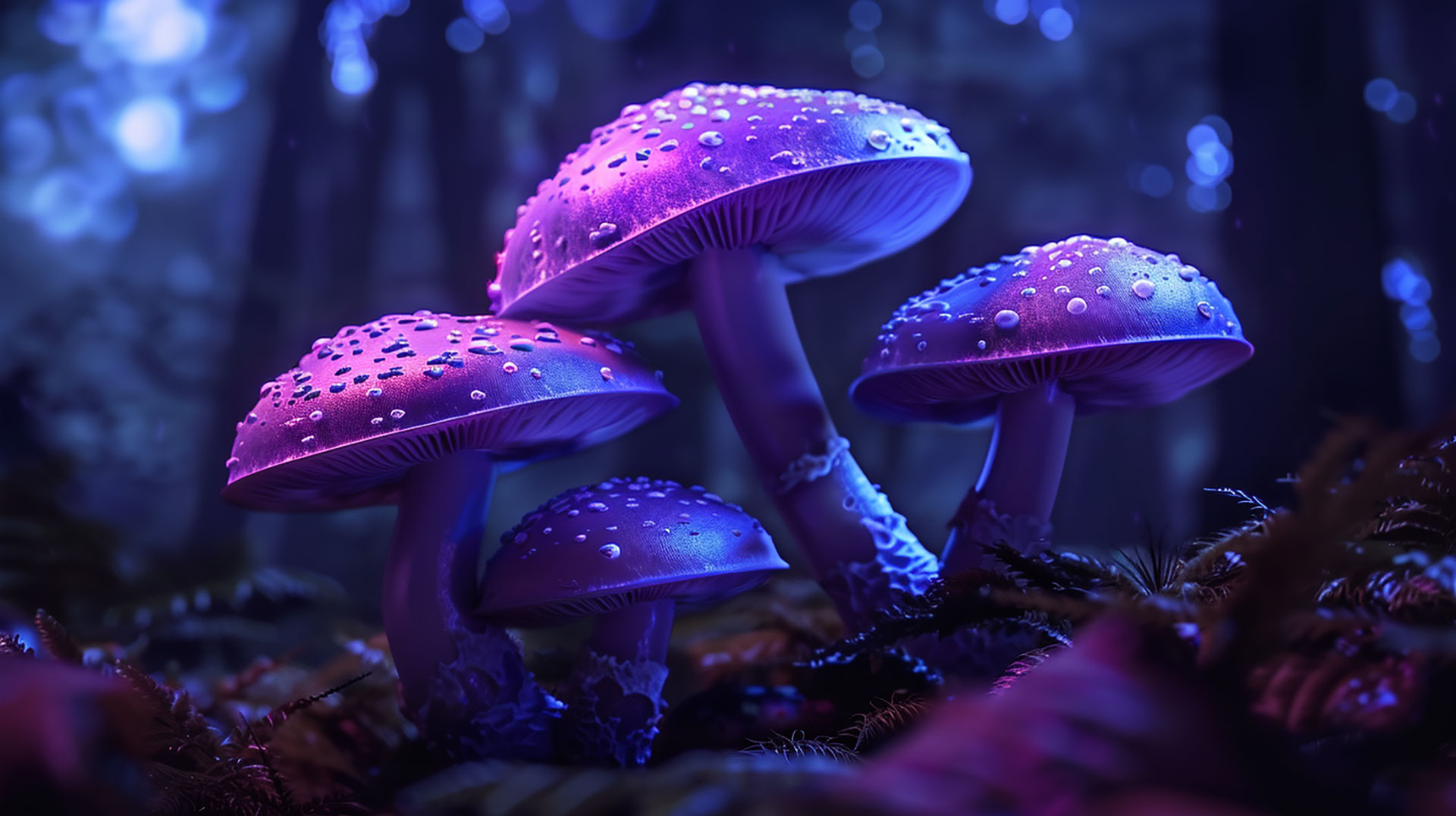 Free trippy psychedelic mushroom digital background for PCs