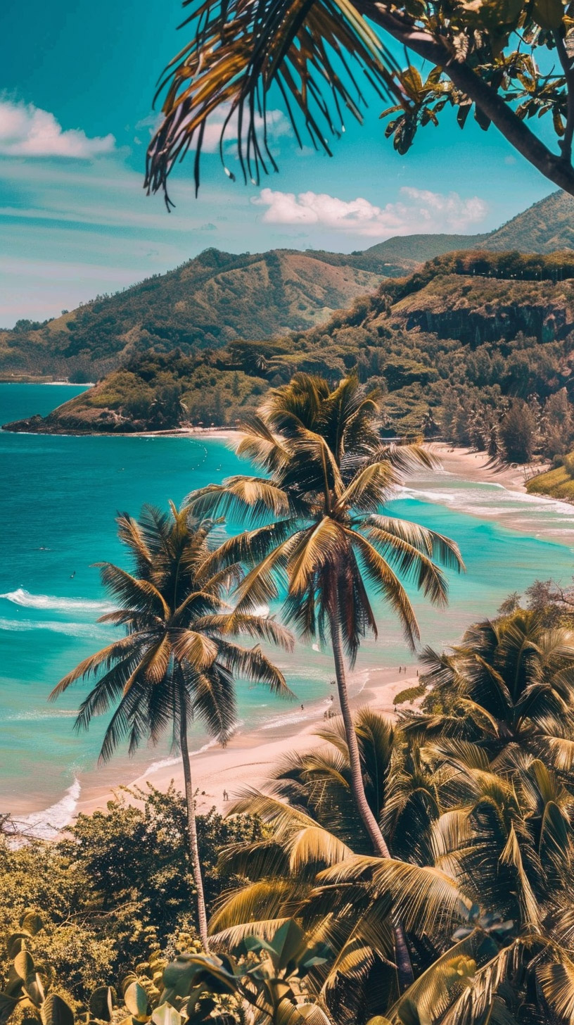 Beautiful Tropical Beach Image for Your Mobile Wallpaper