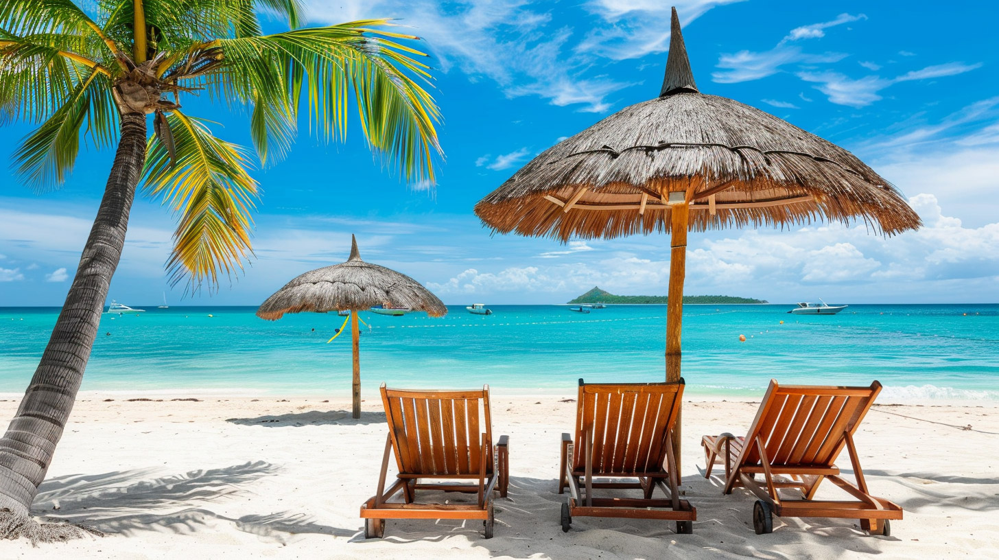 Tropical Palm Tree Beach: Stunning HD Wallpaper Collection