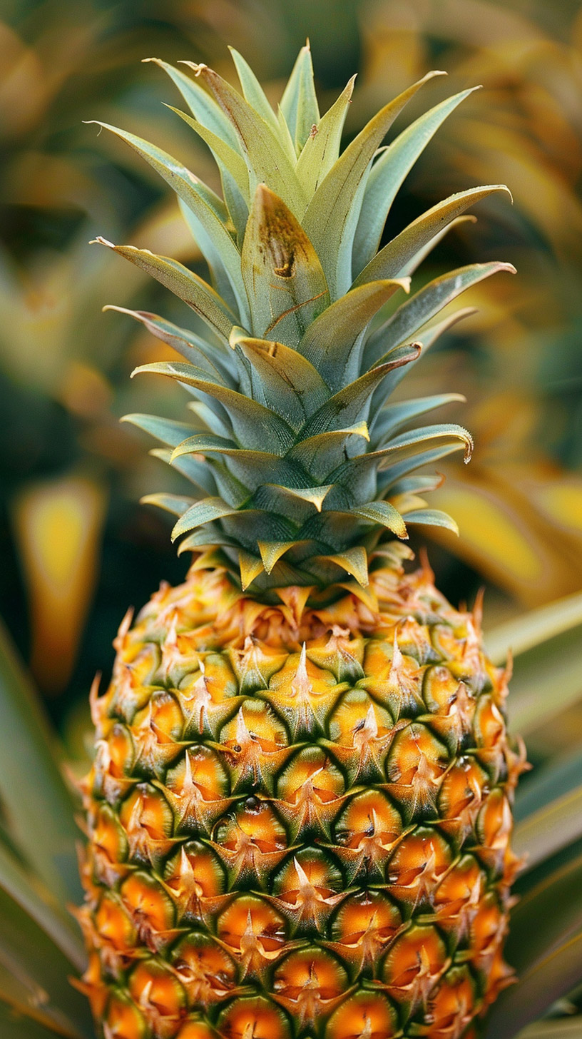 Bright Tropical Pineapple Images for Mobile Wallpapers