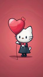 Hello Kitty Valentine's Day Wallpaper HD for Phone