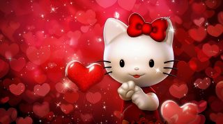 Cute Hello Kitty Valentine's Day Wallpaper