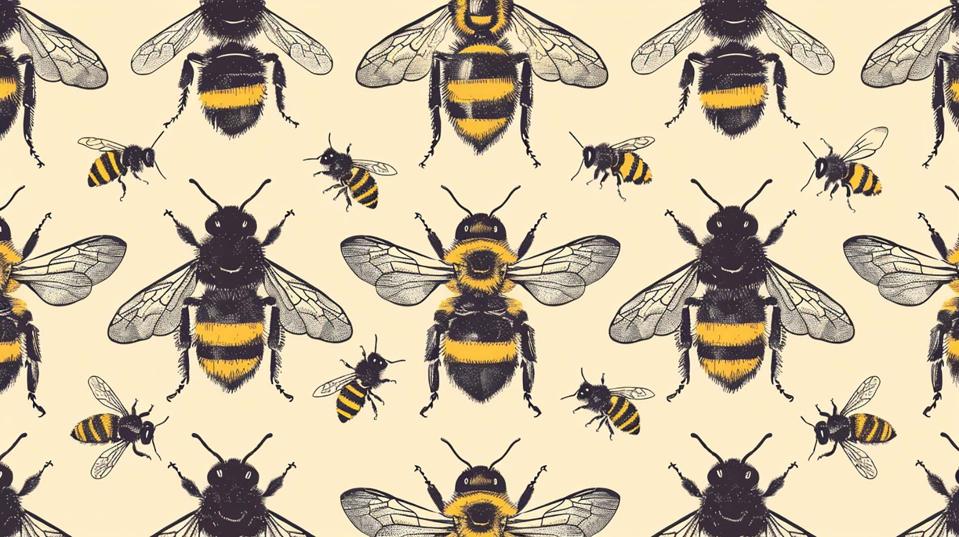 Free Vintage Bee Desktop Backgrounds for PC