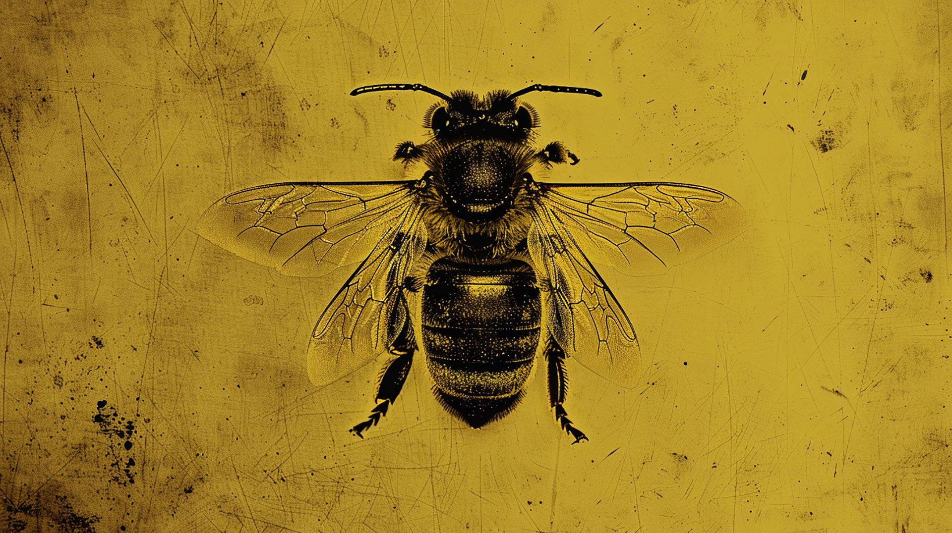 1920x1080 Vintage Bee Wallpapers for a Retro Look