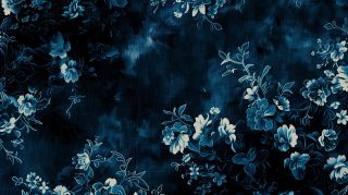 Vintage Dark Blue Aesthetic 8K Wallpaper Download