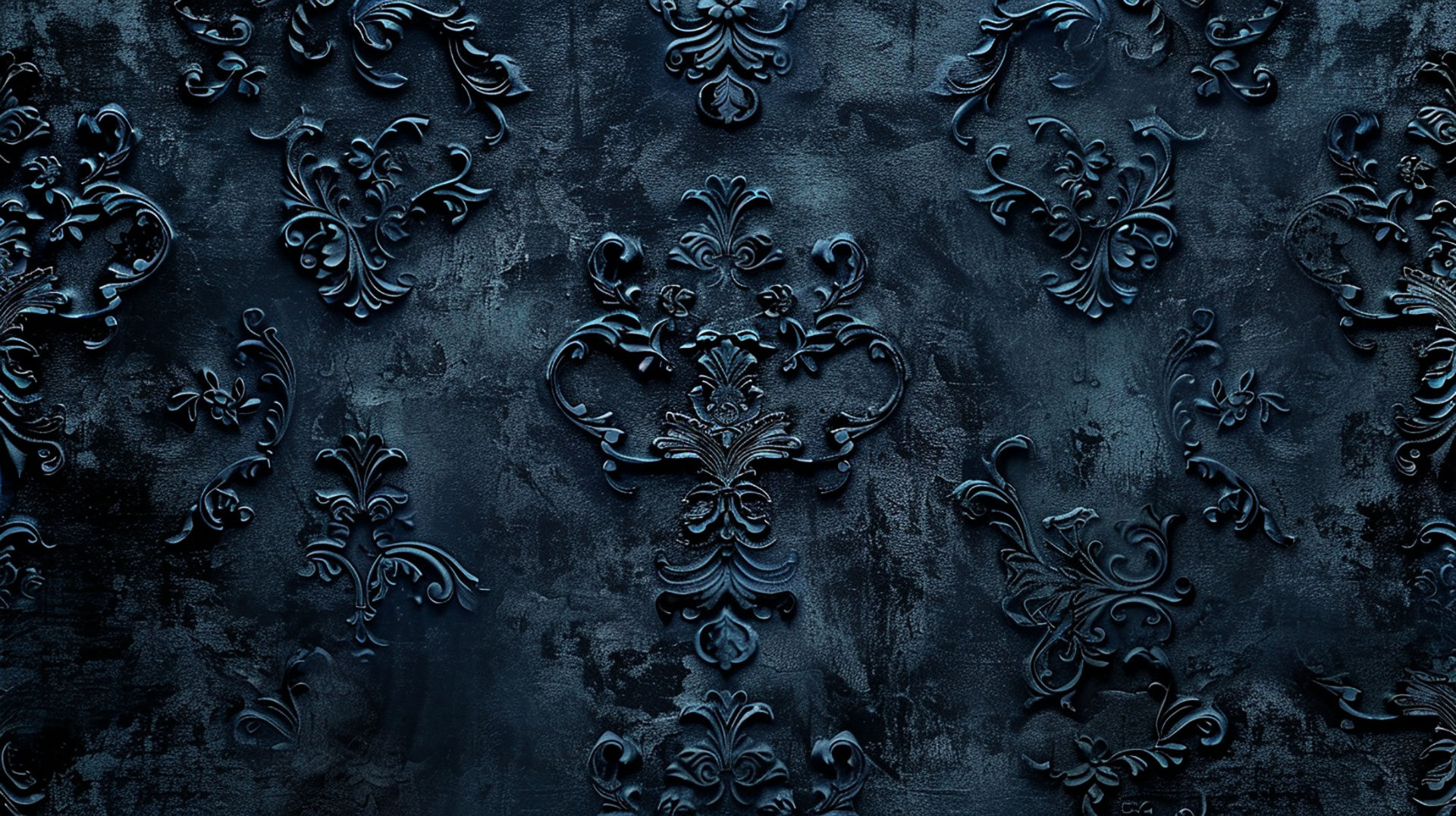 Vintage Dark Blue Aesthetic HD Wallpaper for Desktop