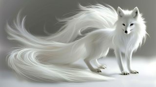 Collection of Free White Nine-Tailed Fox HD PicsHigh Definition Logo Concepts for White Nine-Tailed Fox Wallpaper