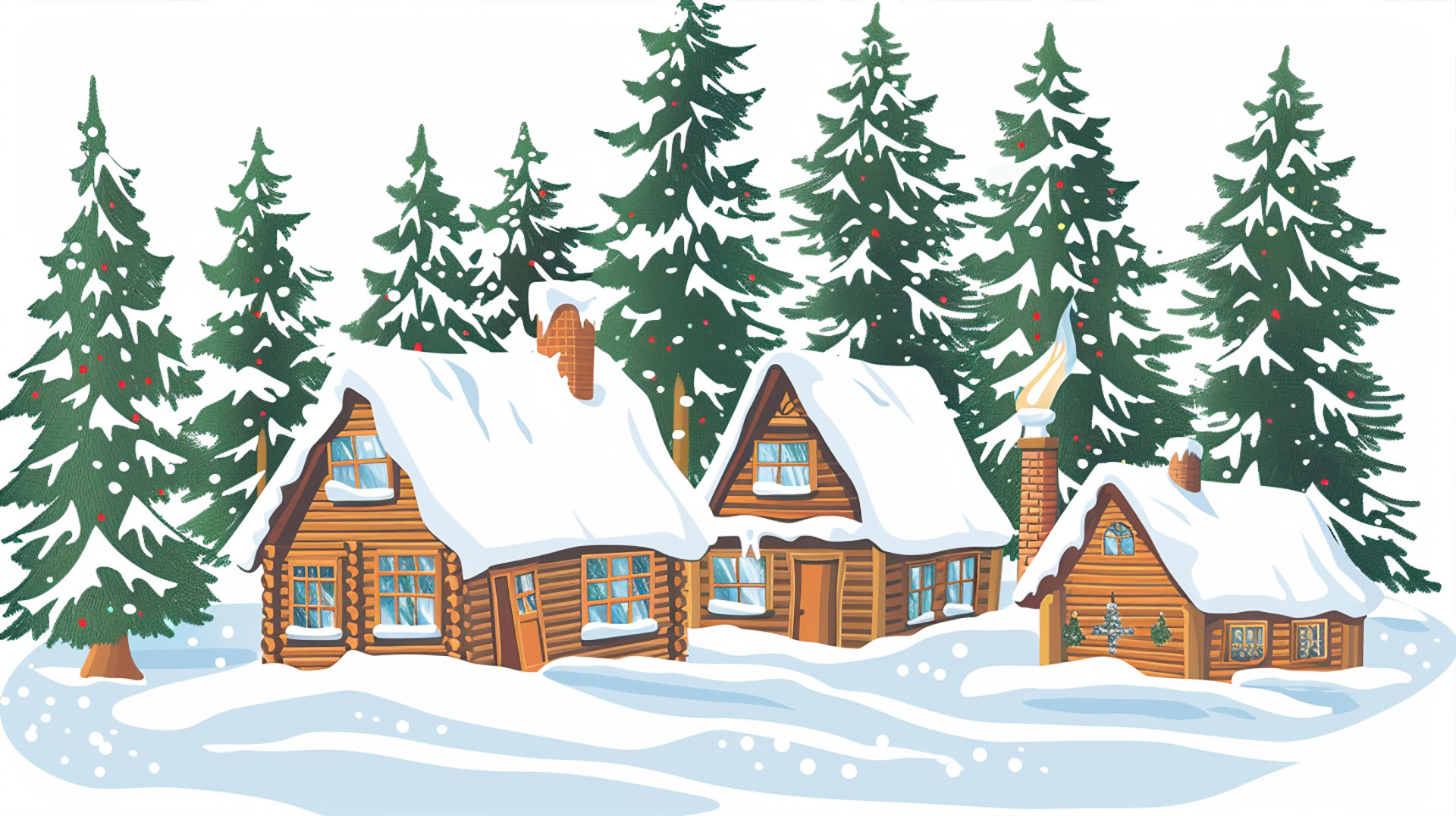 Festive Winter Holiday Clip Art Collection