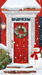 Holiday Cheer Clip Art Phone Wallpapers