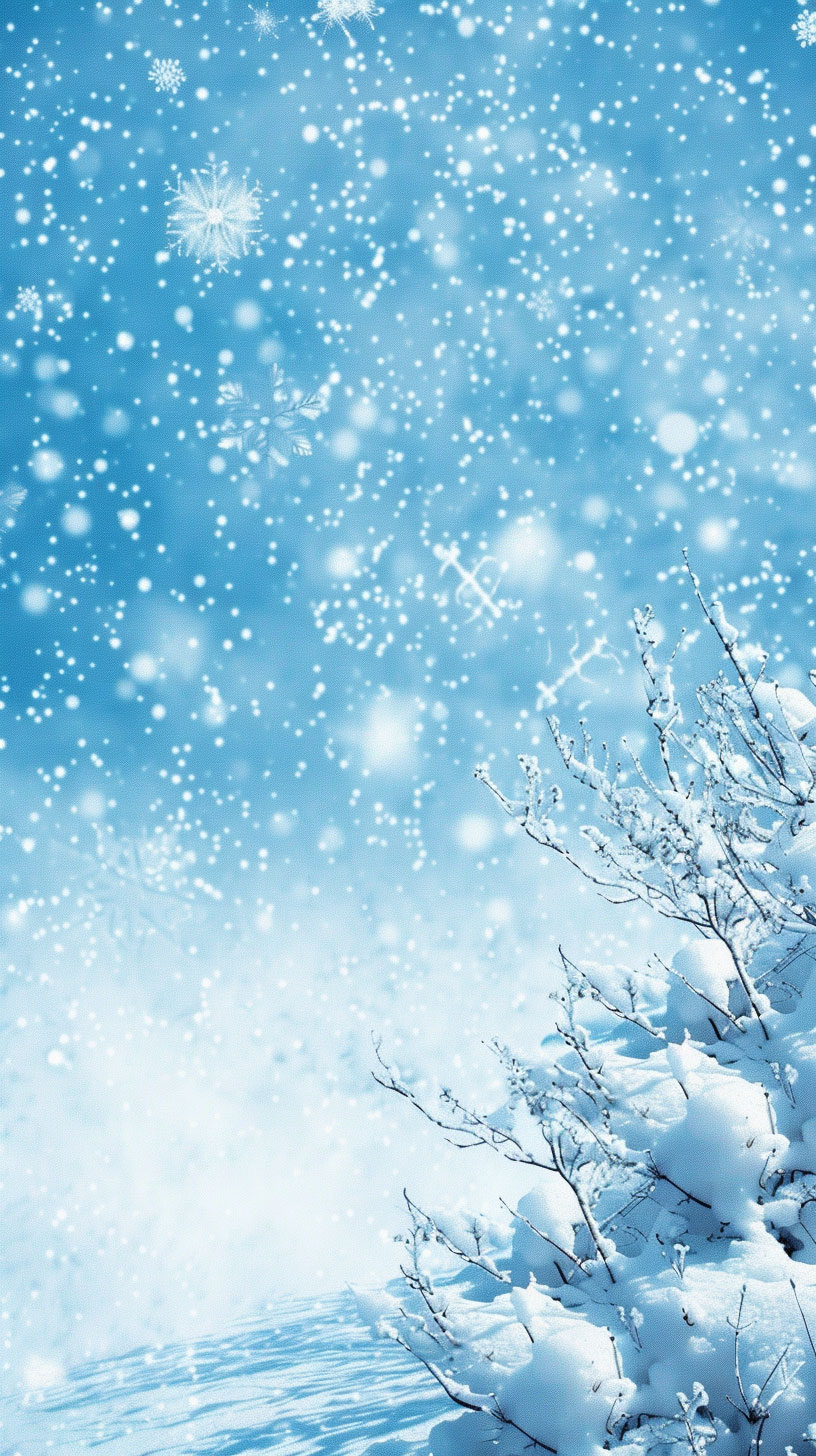 Festive Winter Holiday Backgrounds for Mobile