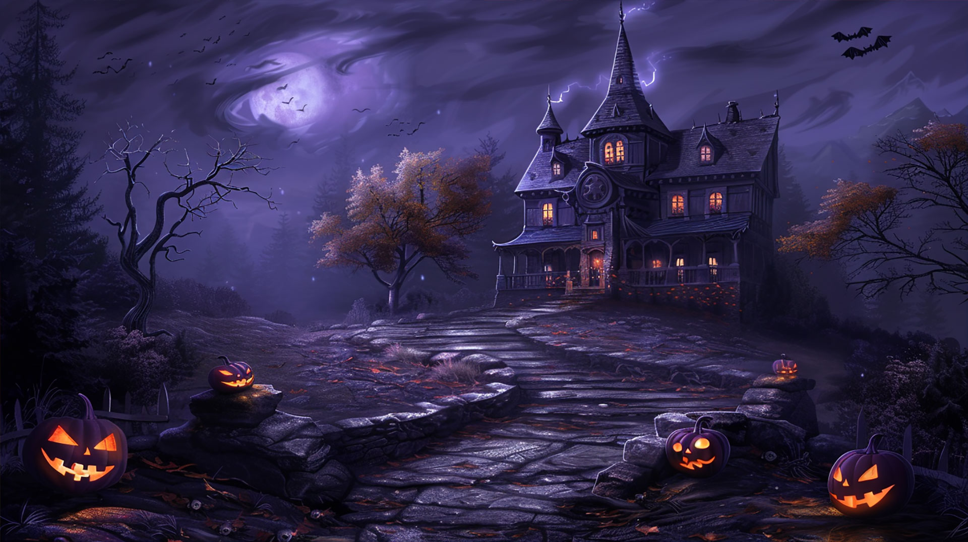 High Resolution Witchy Halloween Desktop Backgrounds