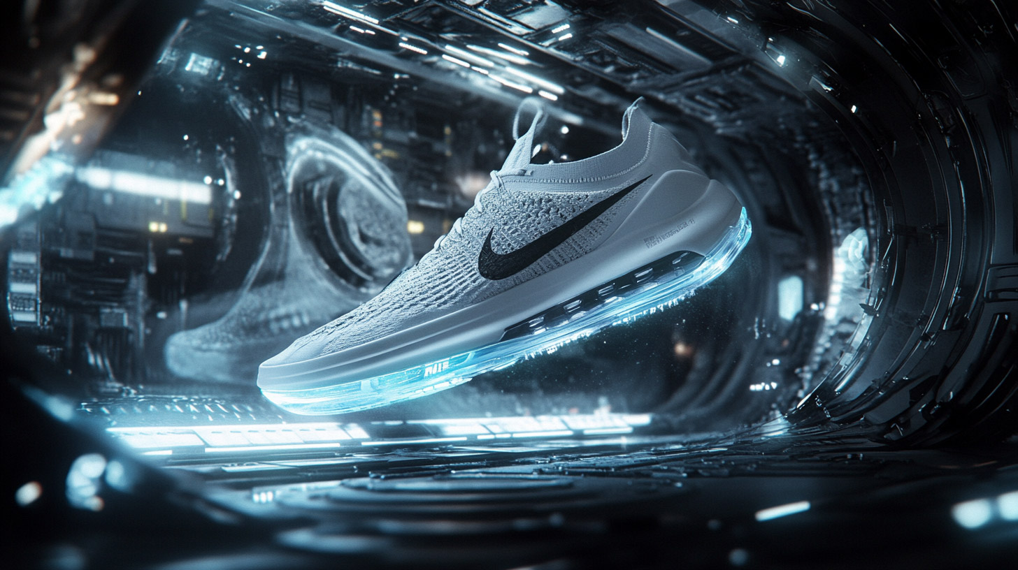 Digital Background: Nike Shoes Ad Images in 8K