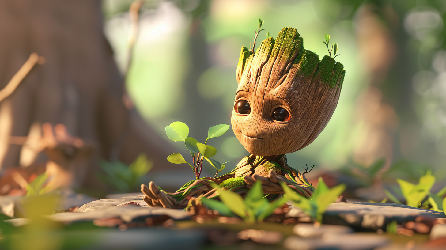 Stunning 1920x1080 Baby Groot Free Wallpaper Collection