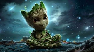 8K Cute Baby Groot Wallpaper for PC Wallpapers