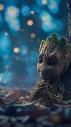 Download Cute Baby Groot Images in 9:16 Format