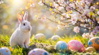 Cute Desktop Backgrounds Featuring Easter Bunnies in HD