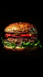 HD Pictures of Delicious Burgers for Mobile Devices