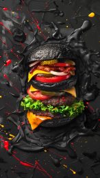 Mouthwatering Burger Image as Mobile Background Download