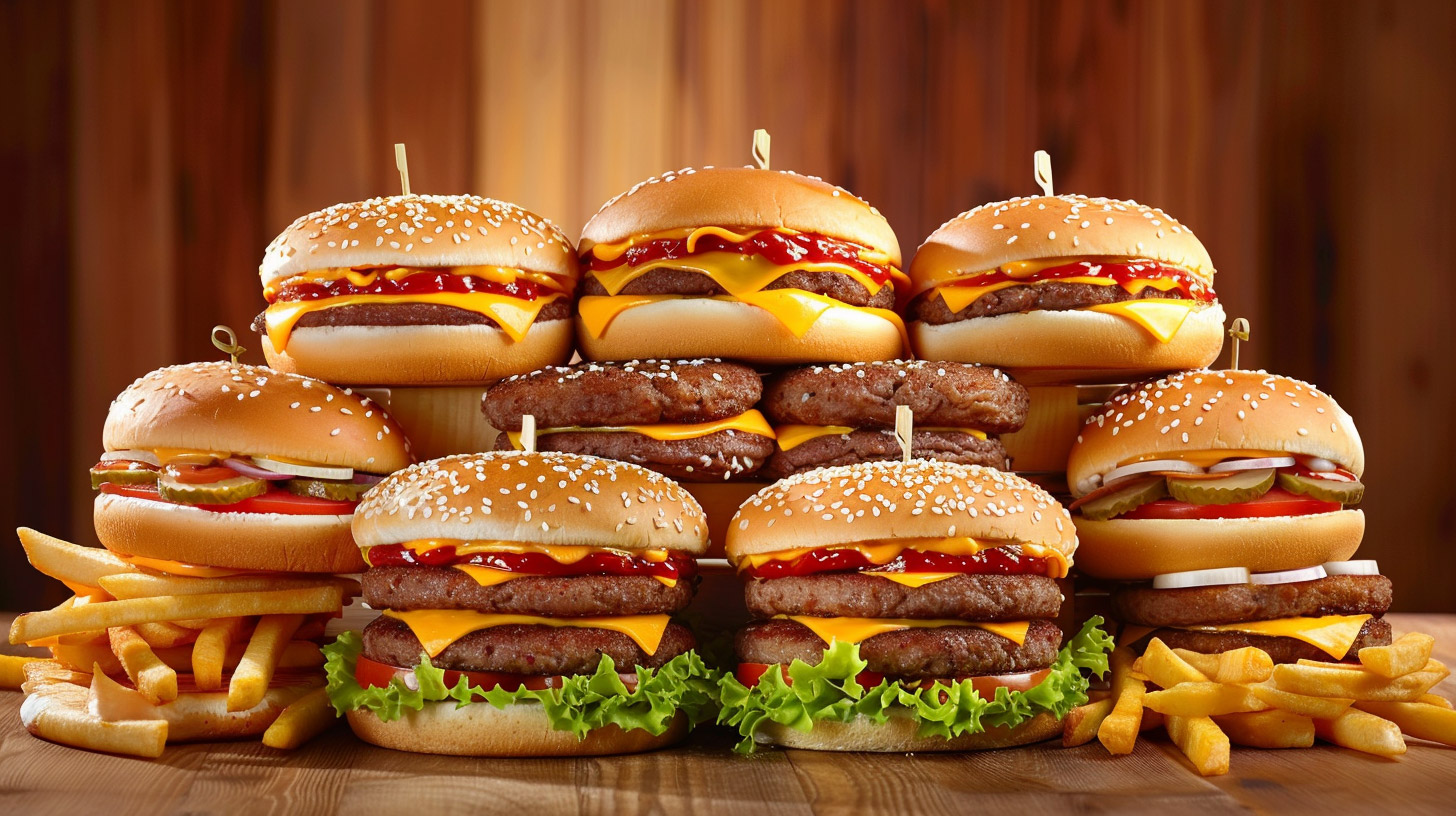 Vibrant Fast Food Pictures as Free Wallpaper