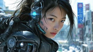 Futuristic Female Cyborg HD Wallpaper Collection for Download