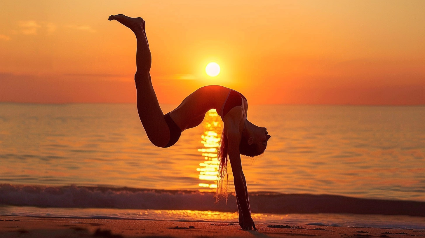 8k Resolution Gymnastics On The Beach Pictures