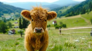 Download 4K Highland Cow Digital Background Images