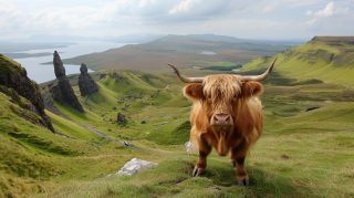 Free HD Wallpaper of Highland Cow for Desktop