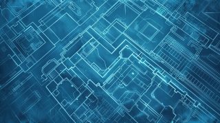 Free AI Wallpaper for Industrial Blueprint Desktop Backgrounds