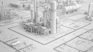 Stunning Industrial Building Blueprint Image for PC Wallpapers