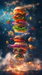 Juicy Burger Picture: Perfect Wallpaper for Mobile Devices