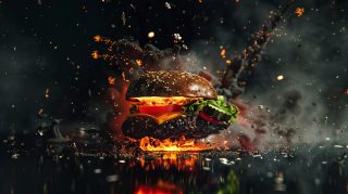 Juicy Burger Wallpaper for Desktop in 1920x1080