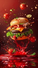 Download Juicy Burger Photos for Your Phone