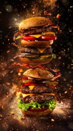 Mouthwatering Juicy Burger Wallpapers for iPhone