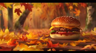 Download 4K Juicy Hamburger Wallpaper for Your PC