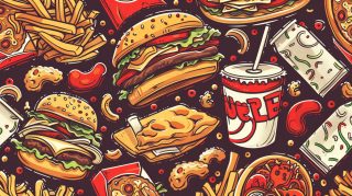 Stunning 16:9 Junk Food Wallpaper for Desktop