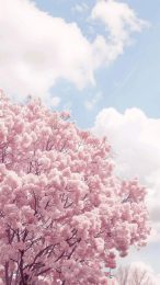 Stunning Pastel Pink Anime Digital Backgrounds for Mobile