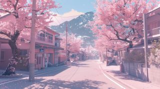 High-Quality HD Pics of Pastel Pink Anime Backgrounds