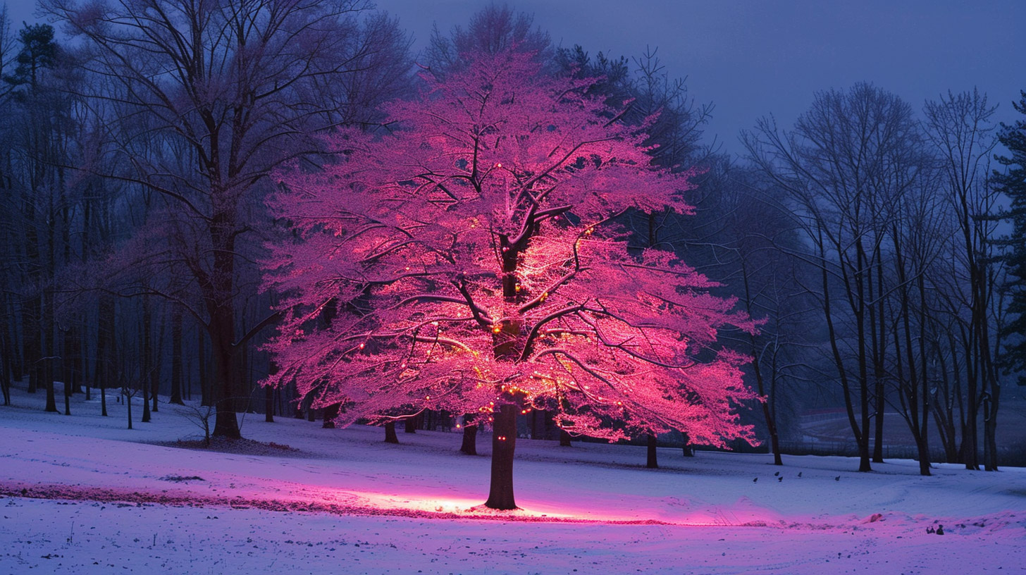 High Definition Pink Christmas Tree Stock Photos