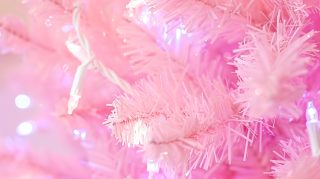 Pictures of Pink Christmas Tree in 16:9 Format