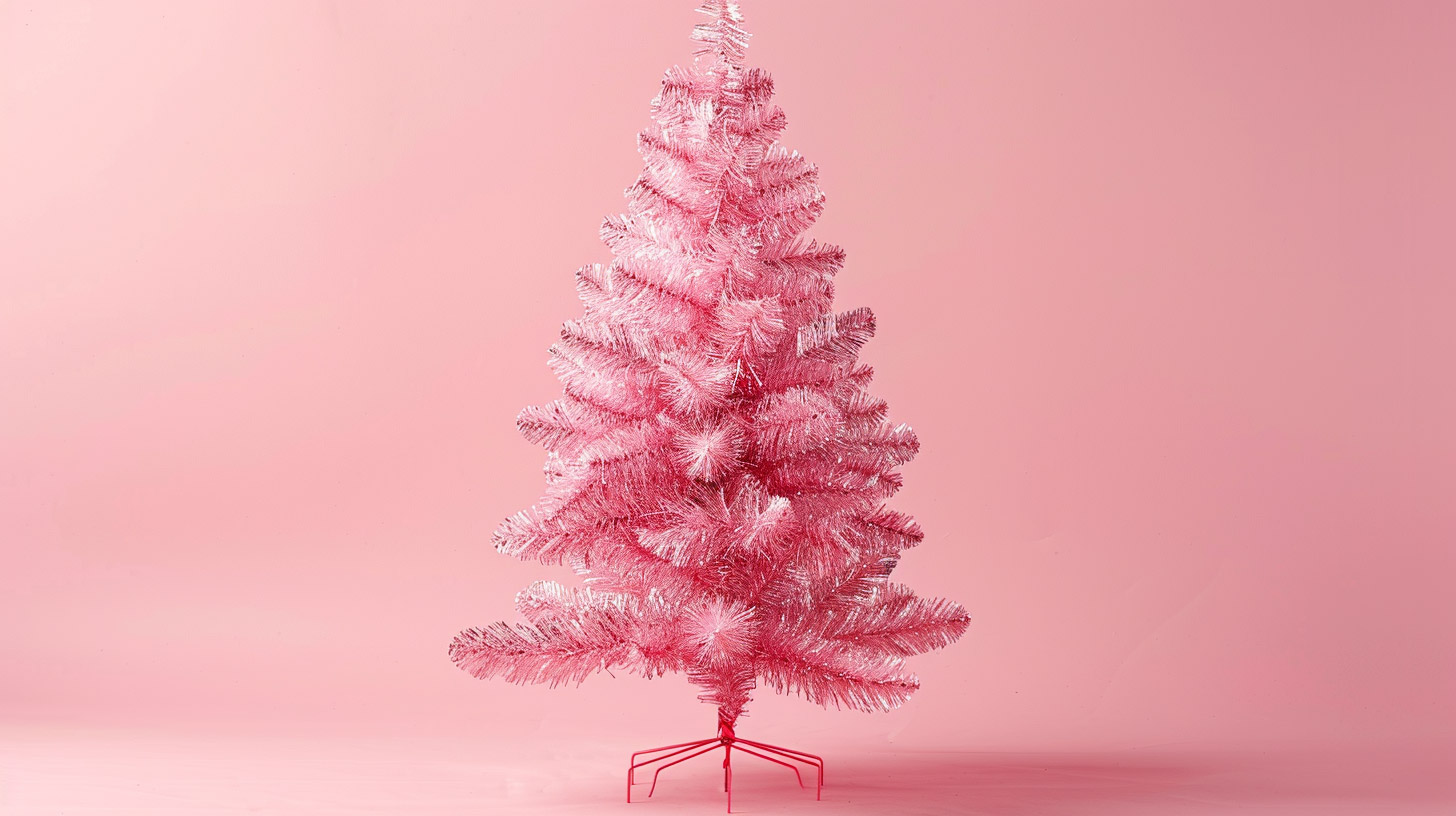 High-Resolution Pink Christmas Tree Stock Photos for Download