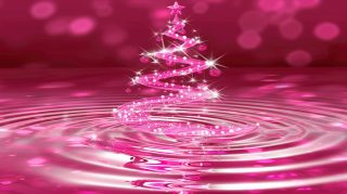 Beautiful Pink Christmas Tree Digital Background Images