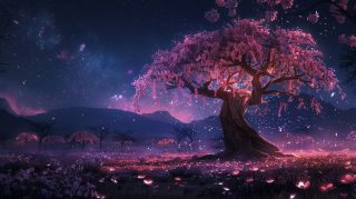 Download Free Sakura Tree Anime Wallpaper in 1920x1080