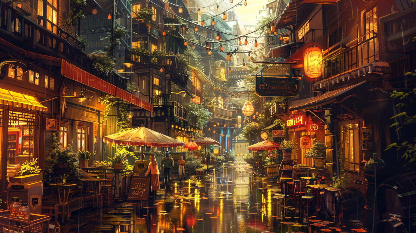 Steampunk City Concept Art: Free HD Wallpaper Collection