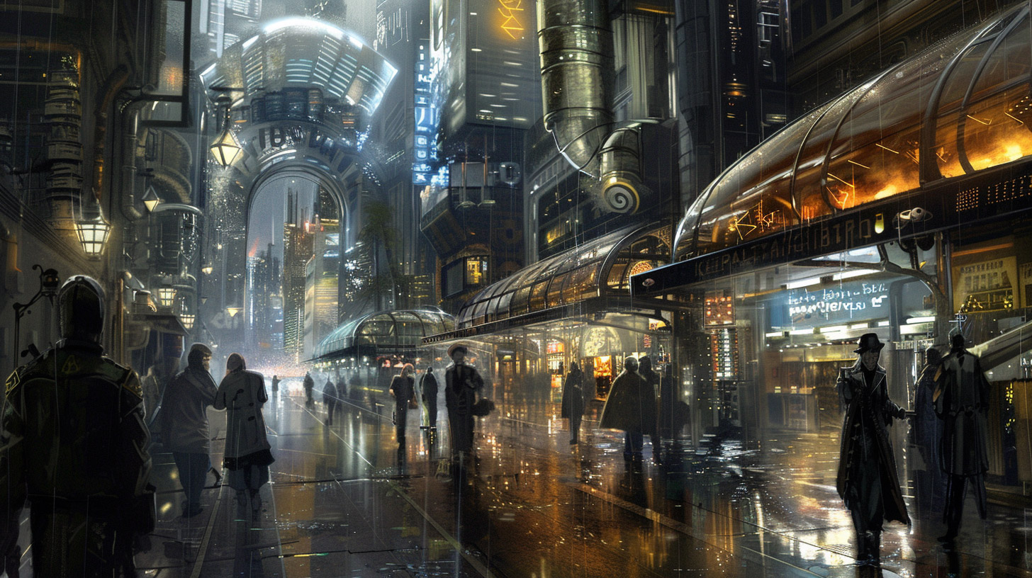 High-Quality 1920x1080 Steampunk City HD Wallpaper