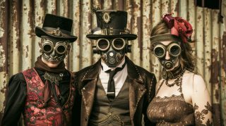 Download Free Wallpaper: Steampunk Street Costume in Ultra HD