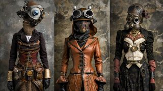 Steampunk Street Costume Wallpaper for Your Desktop Background