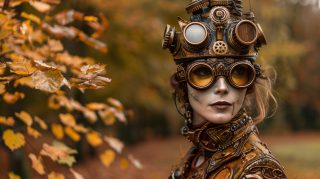 Exquisite Steampunk Street Costume Pictures for Your Desktop